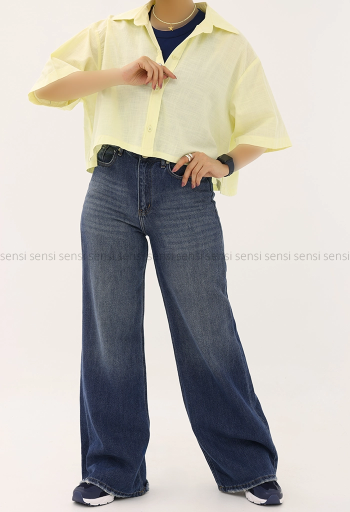 شومیز کراپ پشت پیله کد1005302